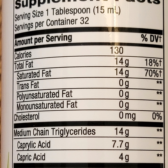 New Sealed Organic MCT Oil - Picture 5 of 7